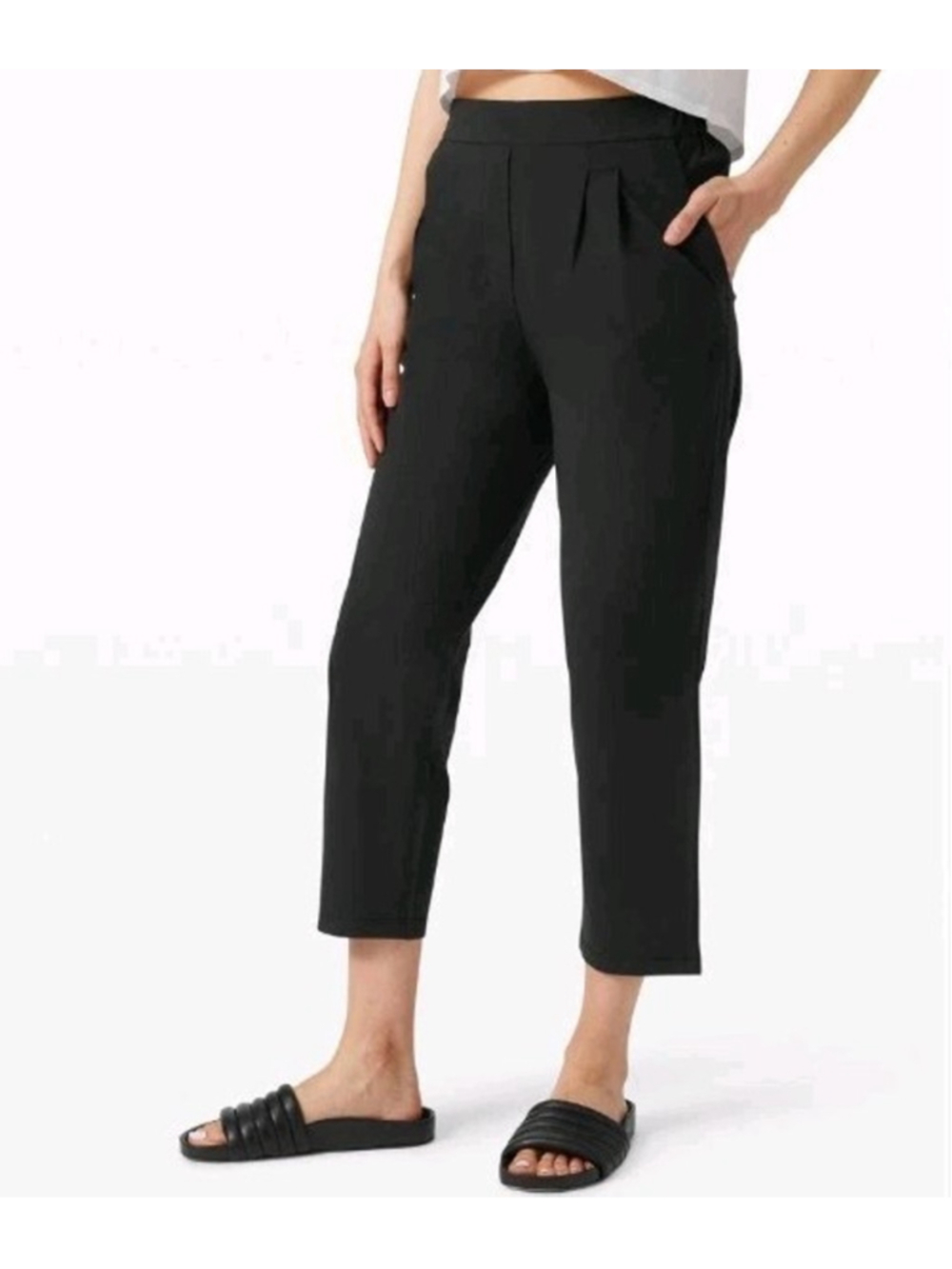 Lululemon Your True Trouser High Rise Crop Black Size 8 Workwear Athleisure